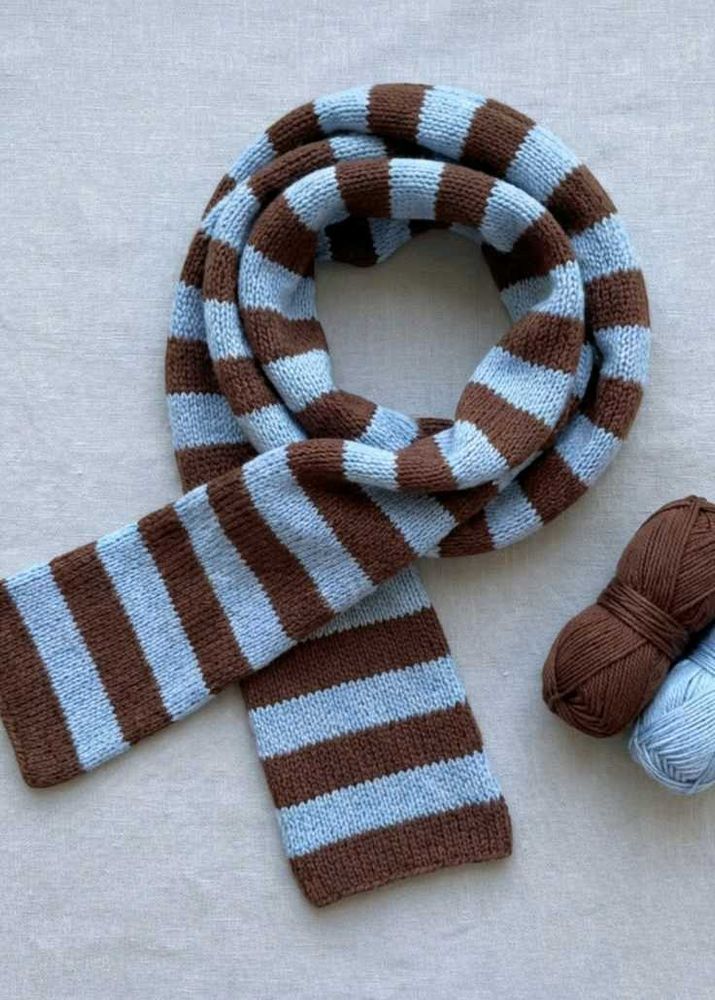 Cozy Striped Knit Scarf