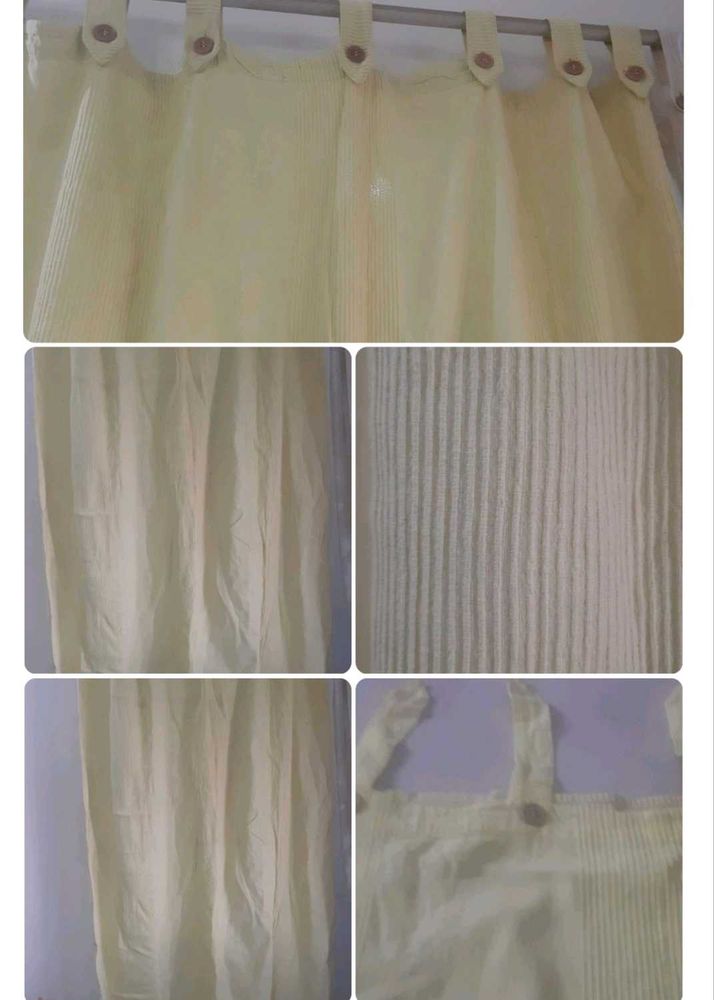 Button tab Door Curtains - 2 numbers
