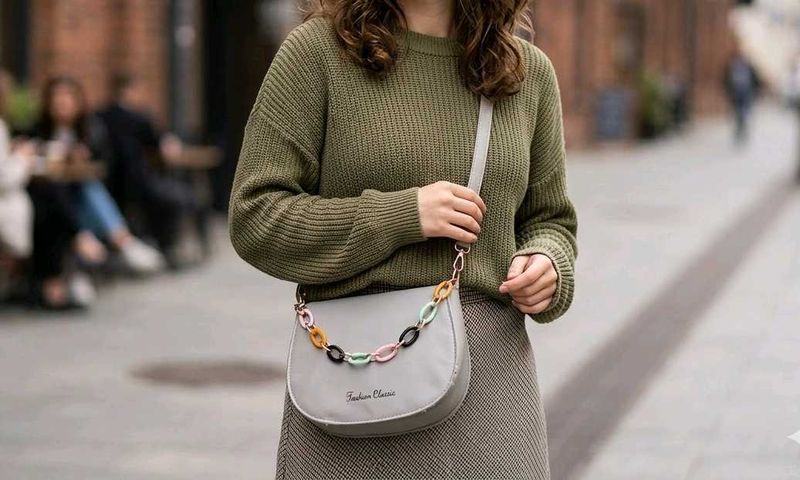 Stylish Gray Sling Bag
