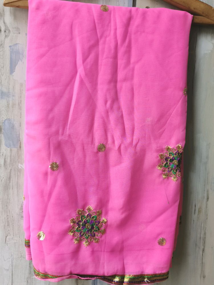 Rose Pink Saree