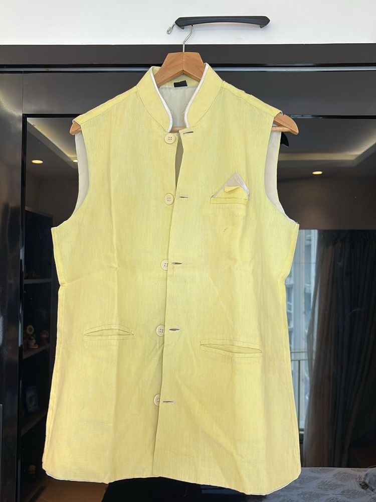 Lemmon Yellow Modi Coat Jacket