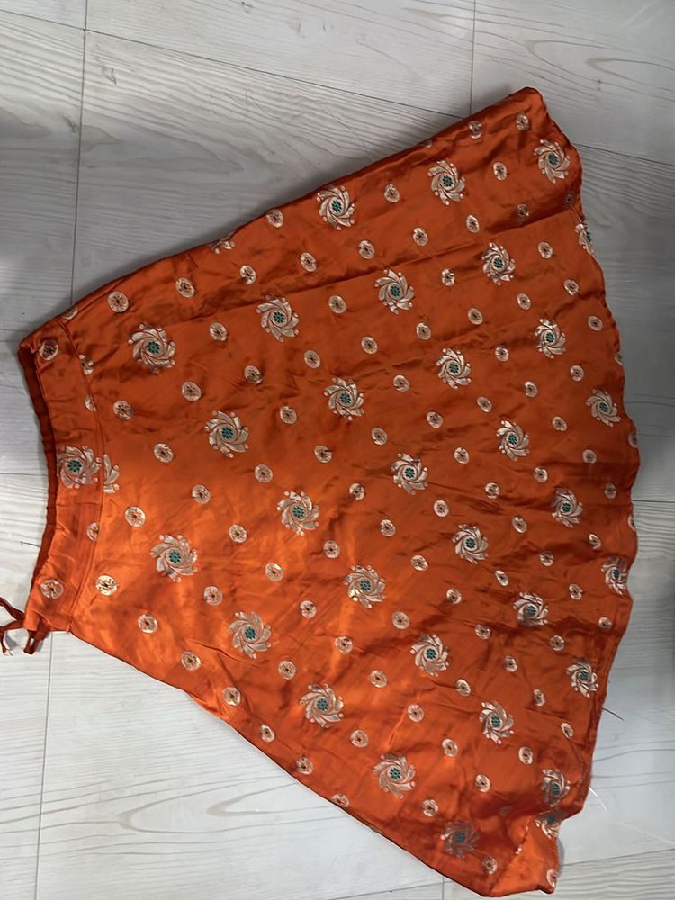 Pretty Lehenga Skirt And Sling Bag Combo