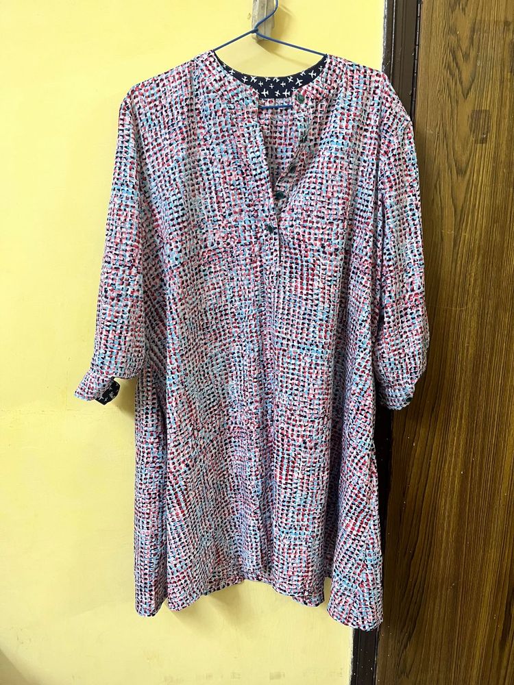 Colorful Abstract Print Kurta