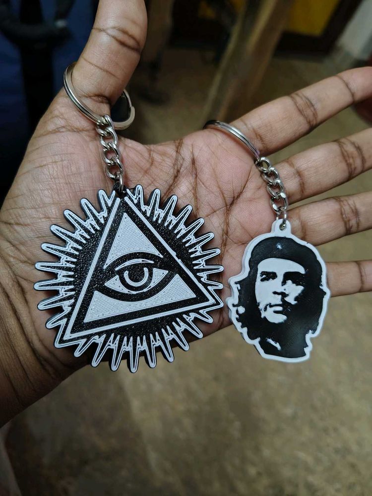 Unique Eye &amp; Che Guevara Keychains