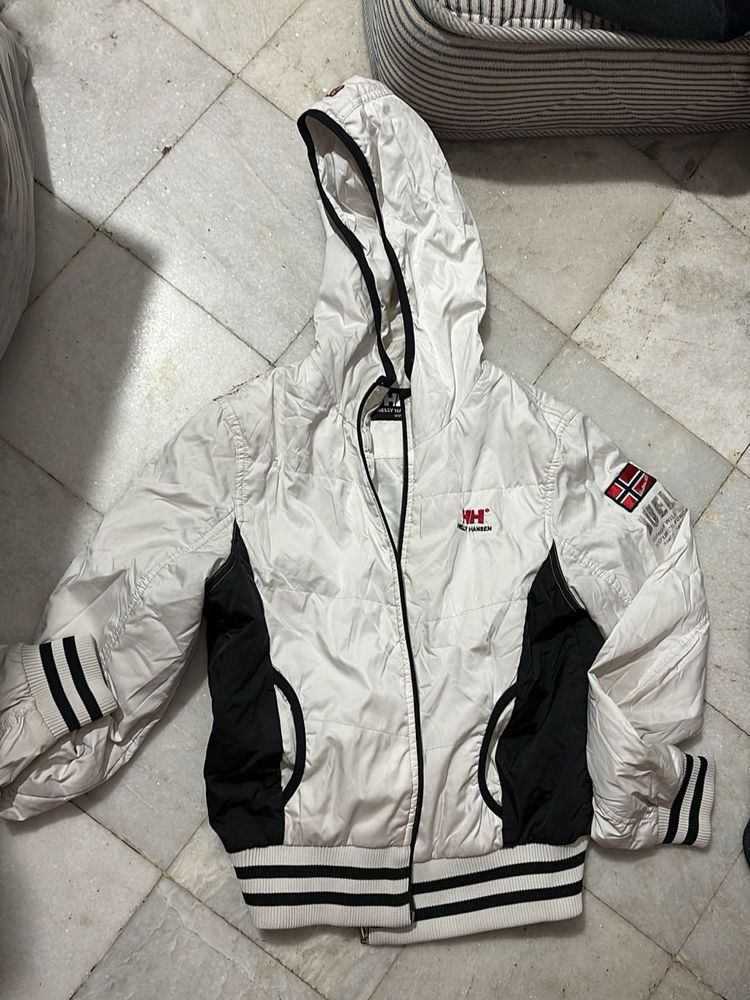 Helly Hansen White &amp; Black Track Jacket