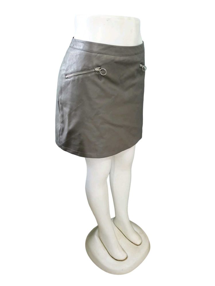 Faux Leather Mini Skirt Size 32