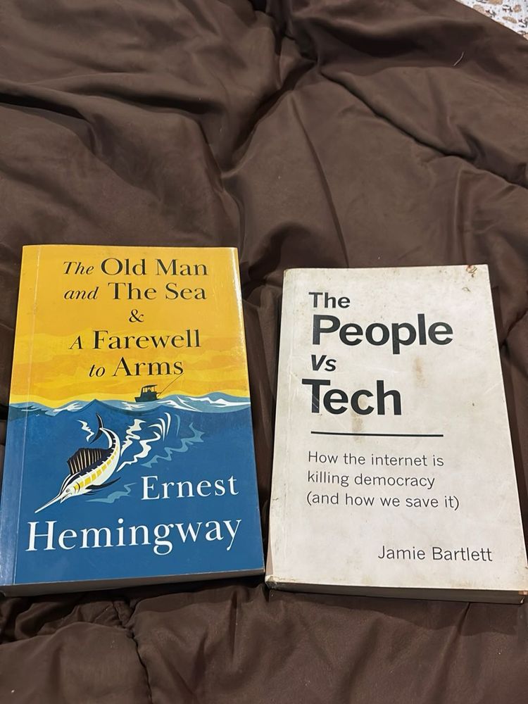 Vintage Hemingway &amp; 'People vs Tech' Books