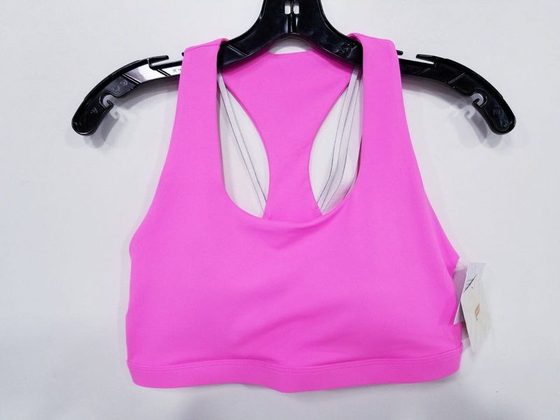 Vibrant Pink Racerback Sports Bra