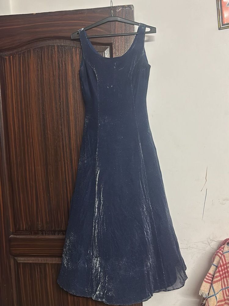 Elegant Navy Blue Gown