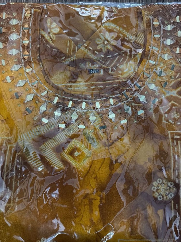 Best yellow bandej design kurti