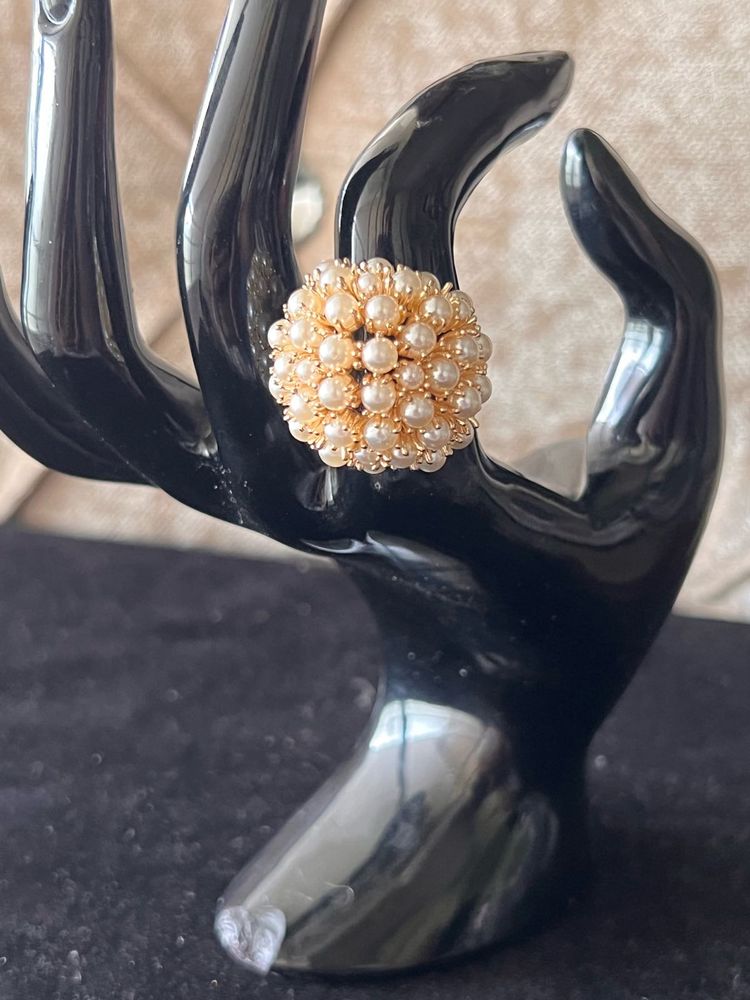 Vintage Faux Pearl Ring