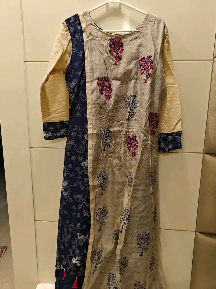 designer kurti two layer with hand embroidery 🪡