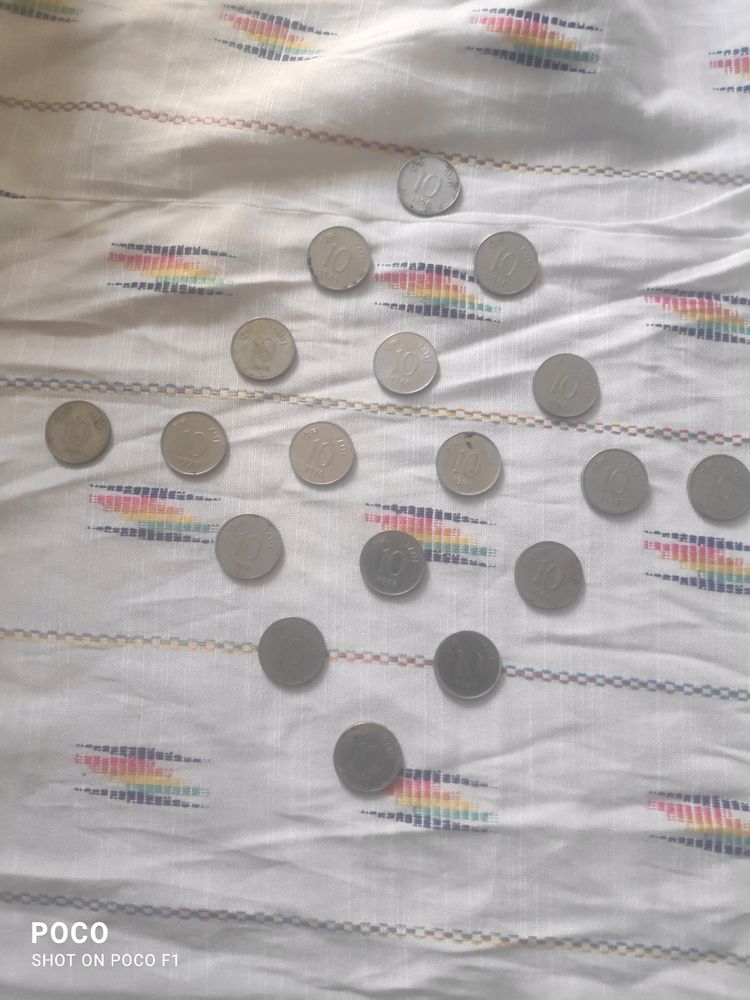 18 Pcs Old 10 Paise Coins
