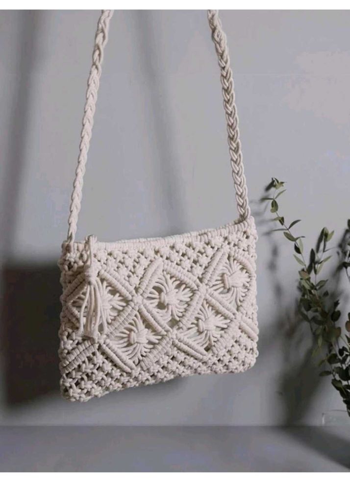 Boho Macrame Crossbody Bag