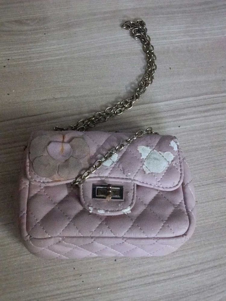 Used Cute Pink Clutch