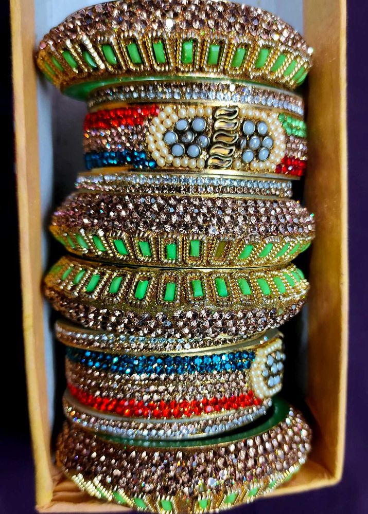 Designer Embellished Bangles Set