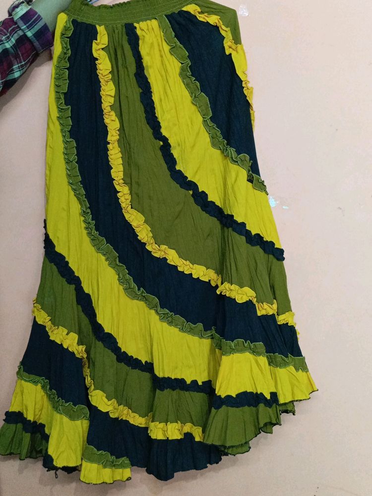 Yellow Long Skirt