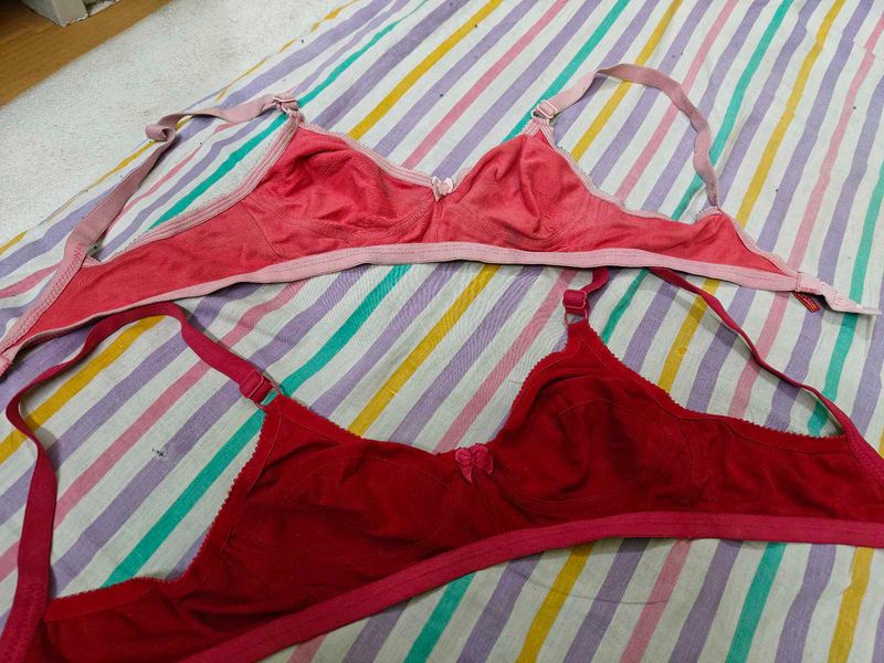 Bra Bundle - Combo of 2 red and pink