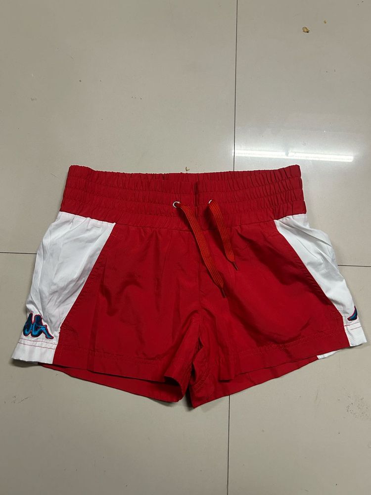 Kappa Red &amp; White Sports Shorts