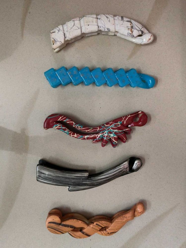 Set of 5 Unique Hair Clips