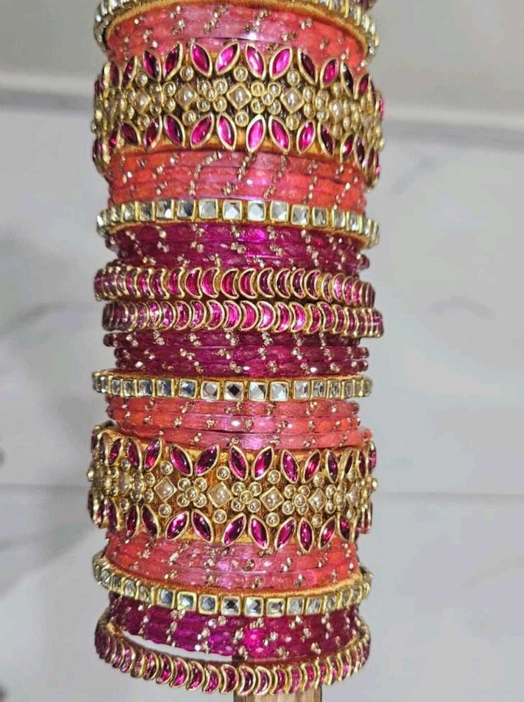 handmade tread bangels set