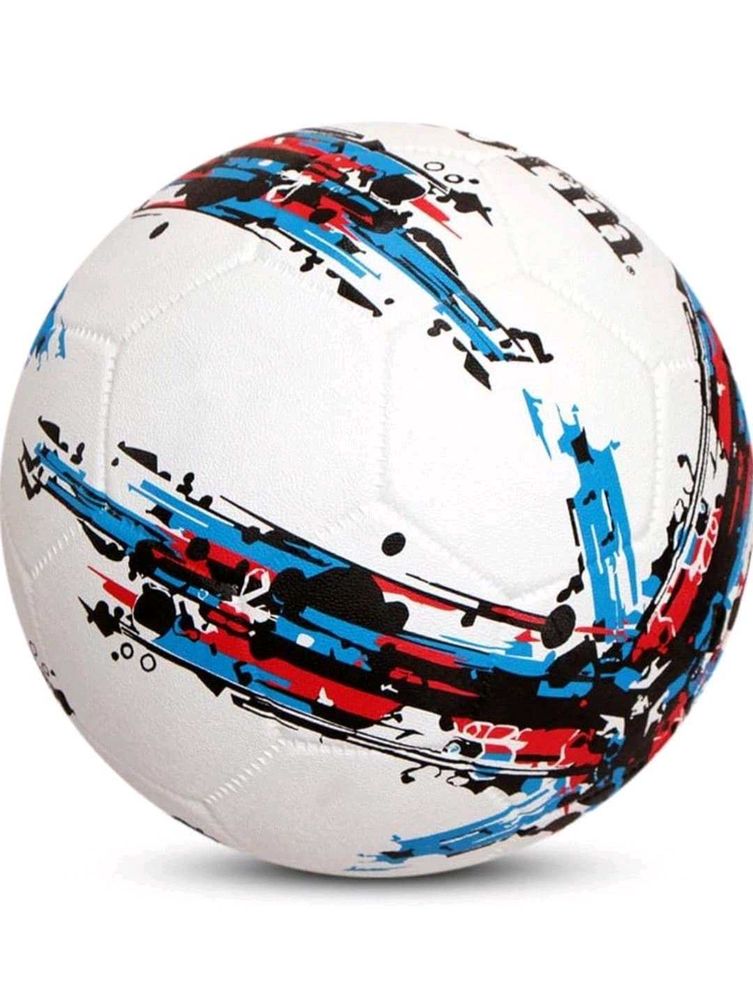 Football | Nivia Storm Rubber Moulded | White Mult