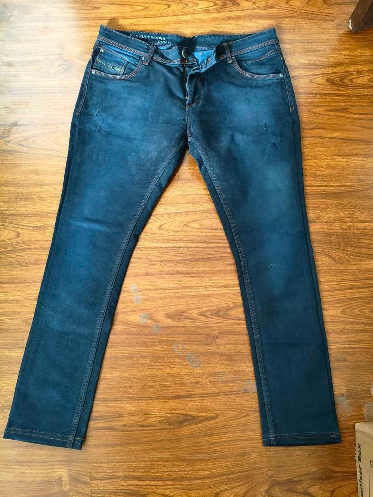 Men's Dark Blue Slim Fit Jeans