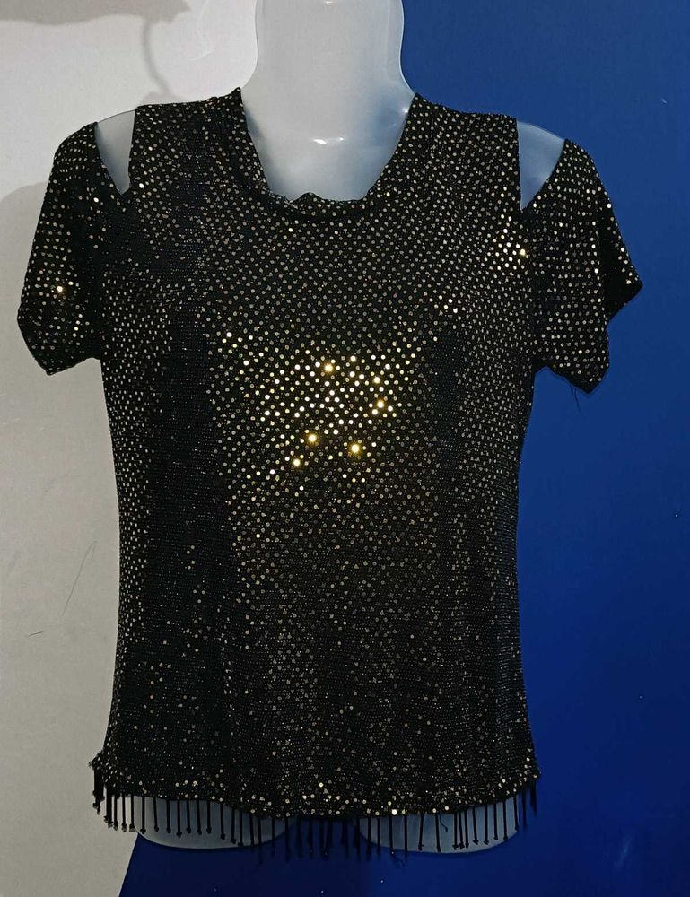 Rhinestone Embedded Beautiful Top