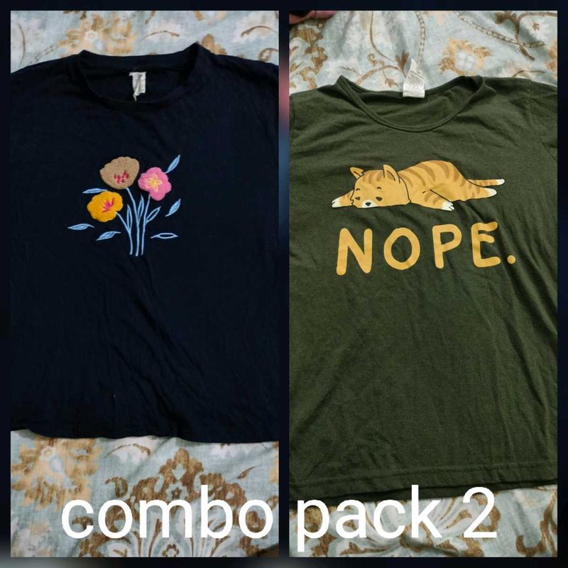 Cute Graphic T-Shirt Combo
