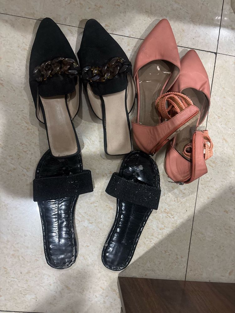 Used Flats &amp; Sandals for Donation