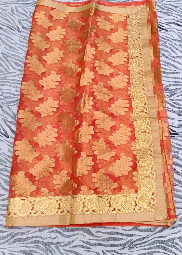 fancy Organza saree