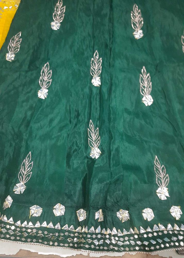 Pure Chiffon Gota patti Lehga
