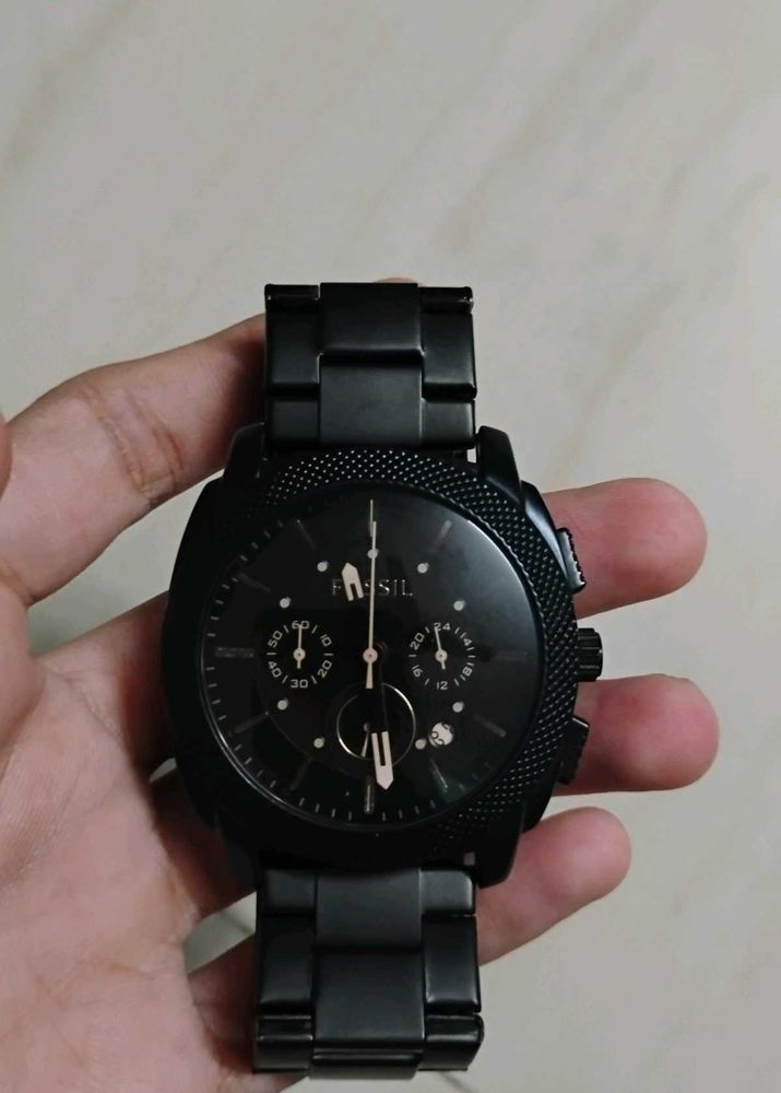 Fossil Chronograph Watch - Black