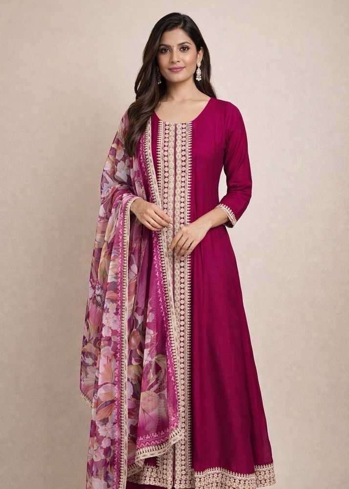 Elegant Pink Embroidered Salwar Suit