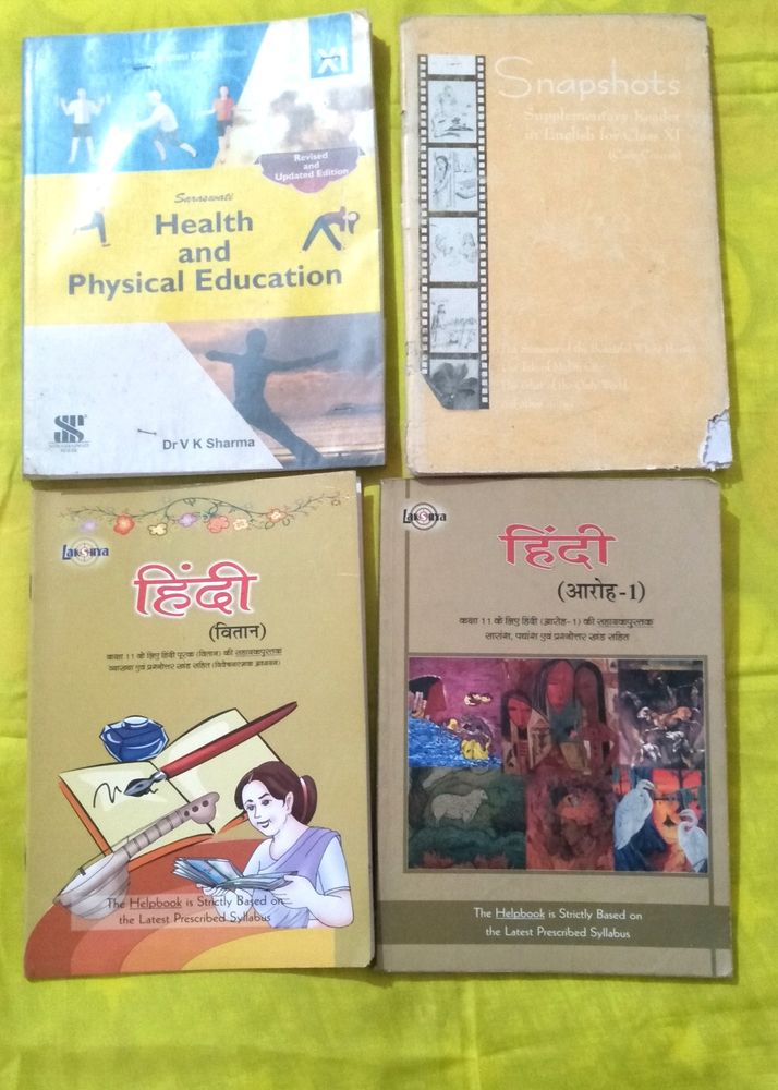 Class 11 Books (Hindi+Physical Education+English)