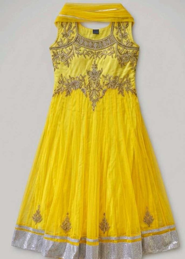 Yellow Embellished Kurta