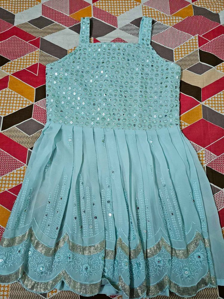 Beautiful Sky Blue Ethnic Gown for Sale ✨