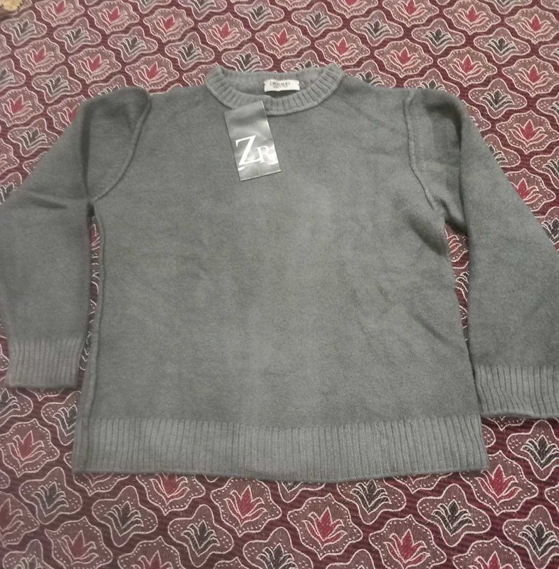 Zara Gray Knit Sweater