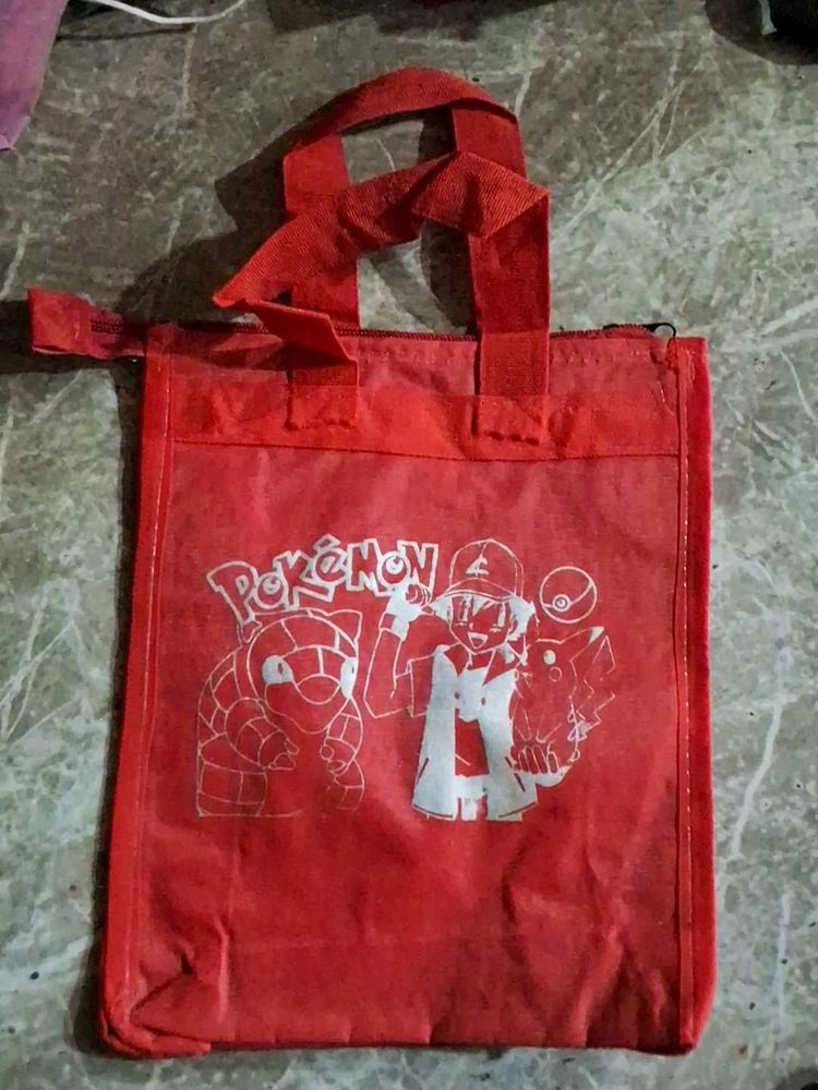 Red Pokemon Tote Bag