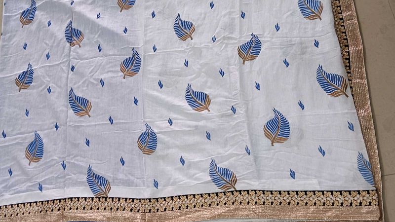 Shiny Cotton saree