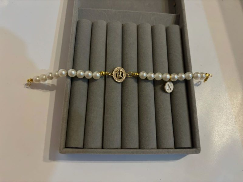Pearl Bracelet with Charm