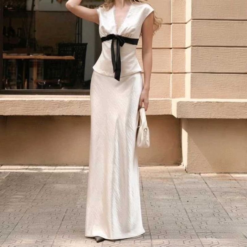 Satin dress co ords