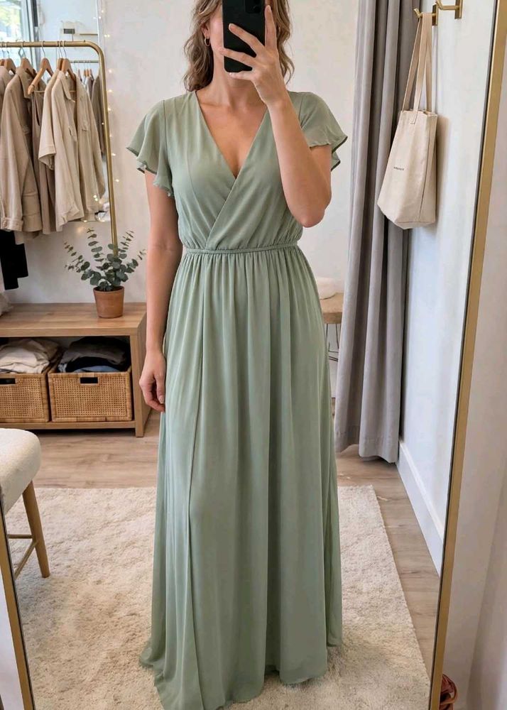 Sage Green Maxi Dress