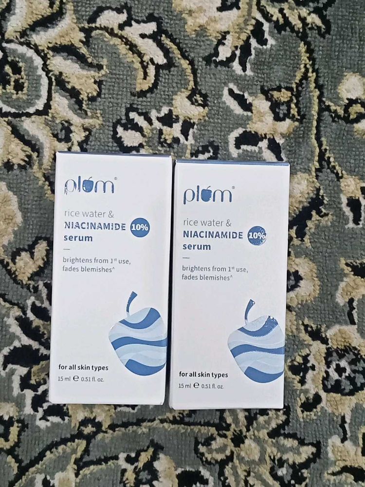 Plum Rice Water &amp; Niacinamide Serum (2x)