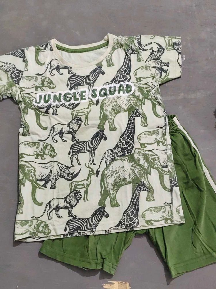 Kids Jungle Squad T-Shirt &amp; Shorts Set