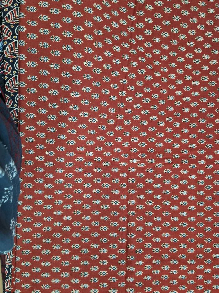 Block Print Cotton Saree