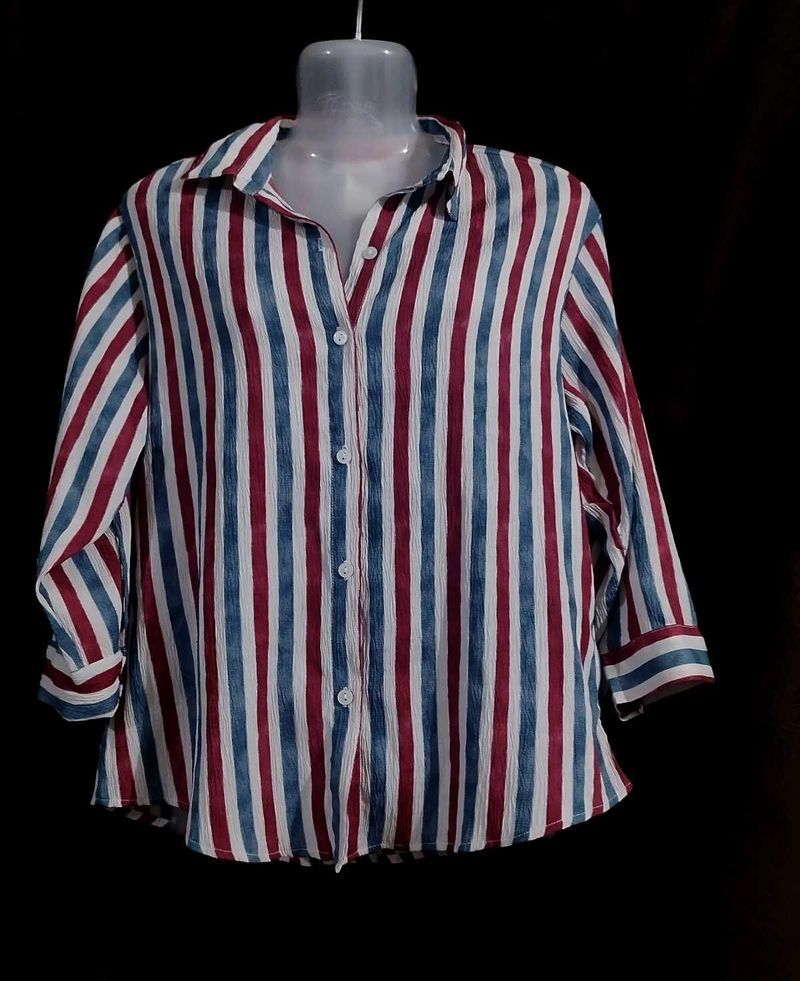 Striped Button-Up shirt