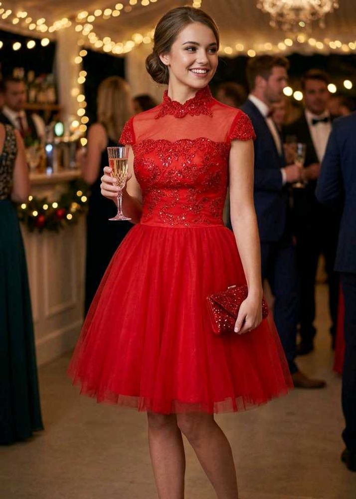 Stunning Red Party Dress