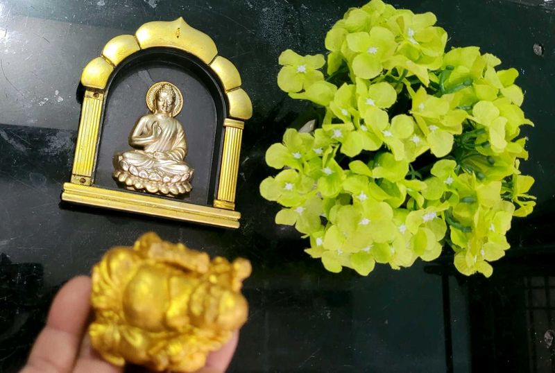 3 set बुद्ध फ्रेम ,flower pot ,लोफिंग बुद्ध