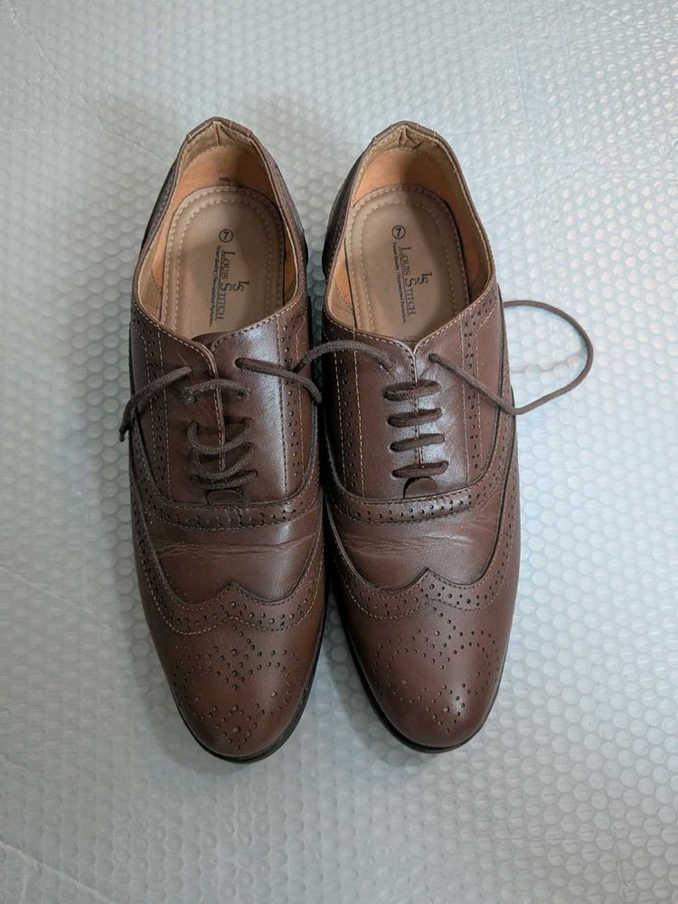 Classic Brown Leather Brogues